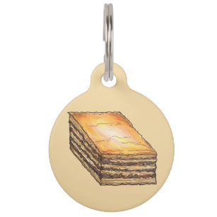 Médaillon Pour Animaux Baklava Filo Sucré Miel Dessert Pâtisserie Grec