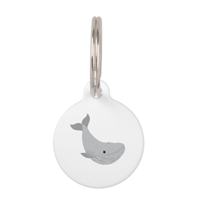 Médaillon Pour Animaux Baleine (Devant)