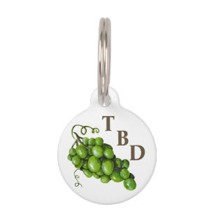 Médaillon Pour Animaux Balise Animal de raisins