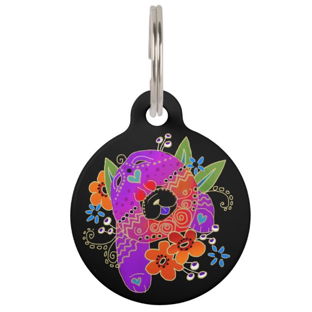 Médaillon Pour Animaux Balise BINDI Rough chow chien/bijoux (Dos)