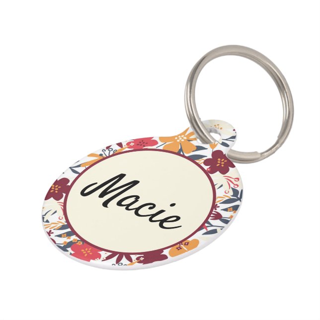 Médaillon Pour Animaux Balise Boho Pet ID, Balises Bohemian (Côté )