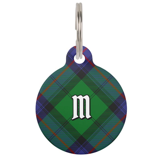 Médaillon Pour Animaux Balise Clan Armstrong Tartan Pet ID (Devant)