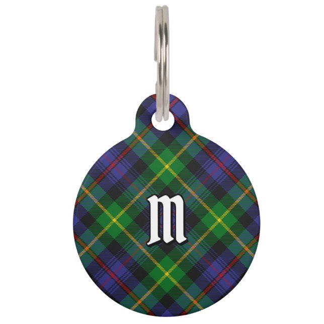 Médaillon Pour Animaux Balise Clan Farquharson Tartan Pet ID (Devant)