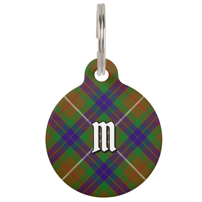 Médaillon Pour Animaux Balise Clan Fraser Hunting Tartan Pet ID (Devant)