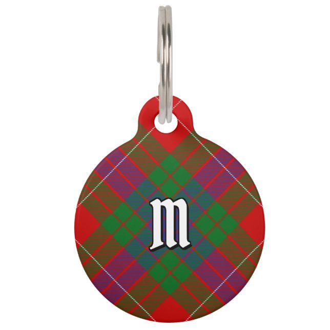 Médaillon Pour Animaux Balise Clan Fraser Tartan Pet ID (Devant)