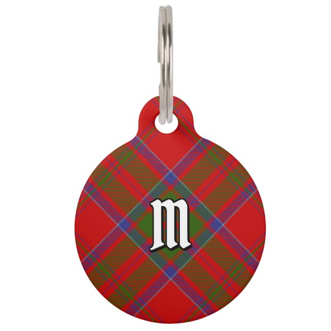 Médaillon Pour Animaux Balise Clan MacDonald de Keppoch Tartan Pet ID (Devant)