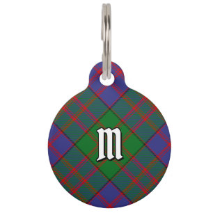 Médaillon Pour Animaux Balise Clan MacDonald Tartan Pet ID