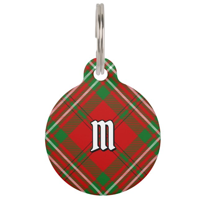 Médaillon Pour Animaux Balise Clan Scott Red Tartan Pet ID (Devant)