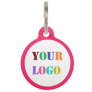 Médaillon Pour Animaux Balise de couleur personnalisée de votre logo ou d