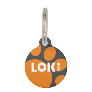 Médaillon Pour Animaux Balise d'ID animal de compagnie Loki Empreinte de