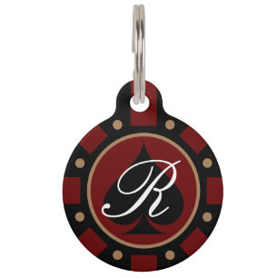 Médaillon Pour Animaux Balise d'ID jeton de jeton de jeton monogramme per