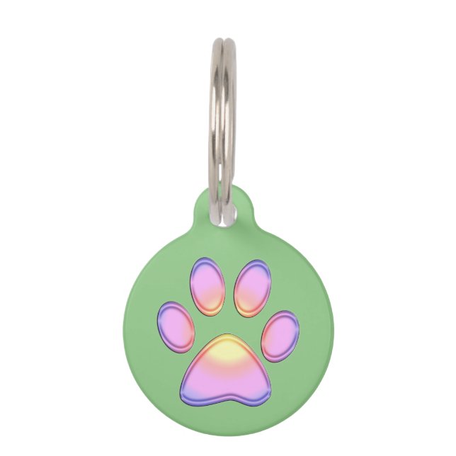 Médaillon Pour Animaux Balise d'identification de l'animal de compagnie P (Devant)