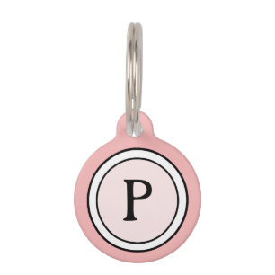 Médaillon Pour Animaux Balise d'identification de l'animal - Monogramme r