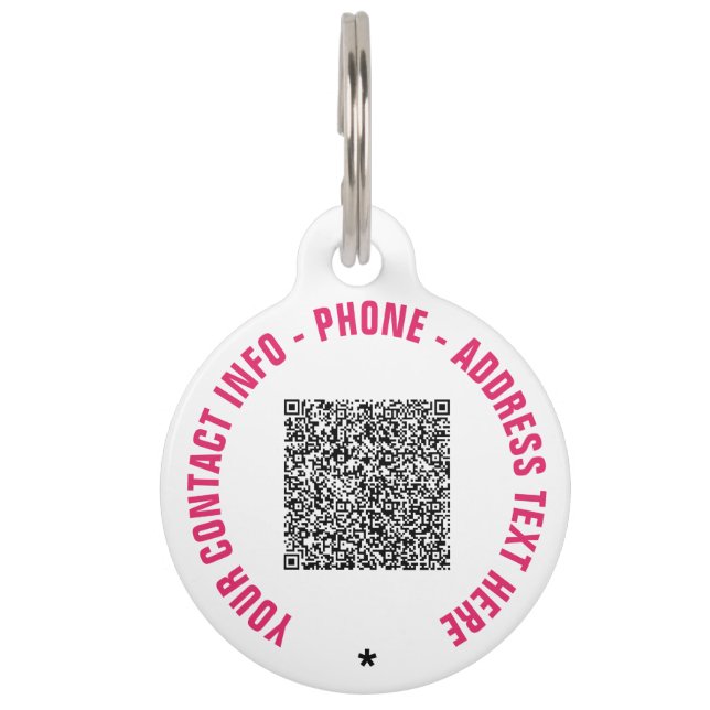 Médaillon Pour Animaux Balise d'identification de votre animal de compagn (Devant)