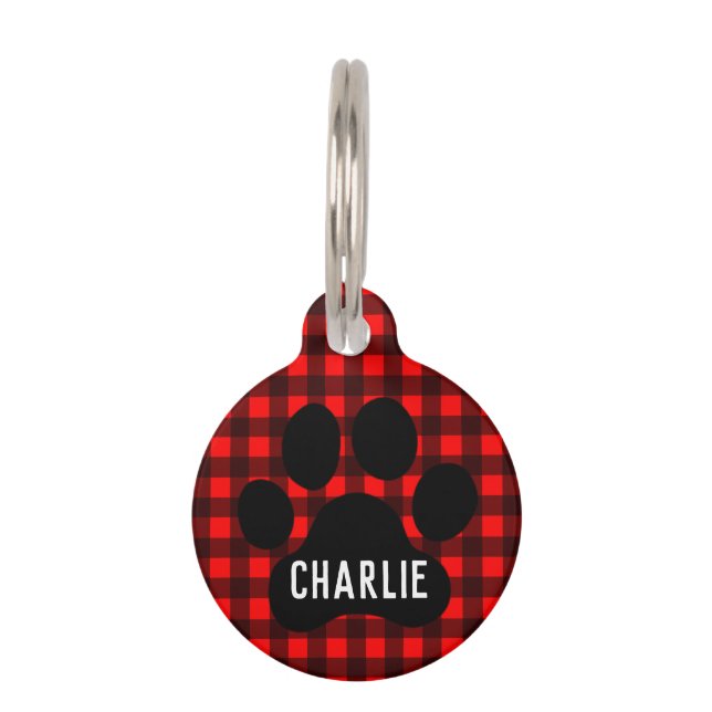 Médaillon Pour Animaux Balise d'identification du chien de garde de Red B (Devant)