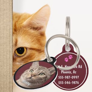 Médaillon Pour Animaux Balise d'identification personnalisée amusante ave