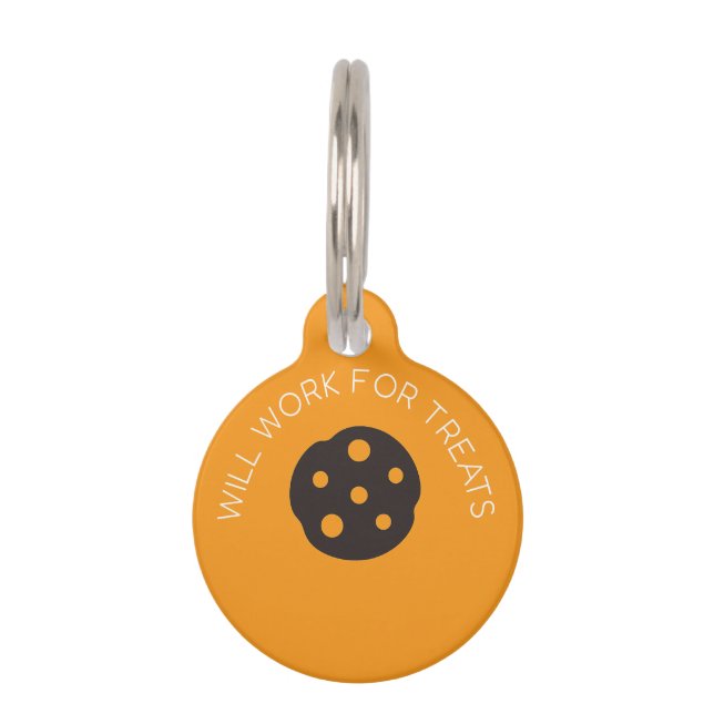 Médaillon Pour Animaux Balise d'identification personnalisée amusante pou (Devant)