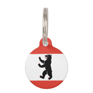 Médaillon Pour Animaux Balise Drapeau de Berlin Pet