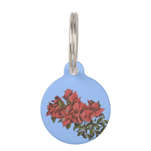 Médaillon Pour Animaux Balise ID animal de compagnie Bougainvillea