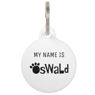 Médaillon Pour Animaux Balise ID animal de compagnie Oswald