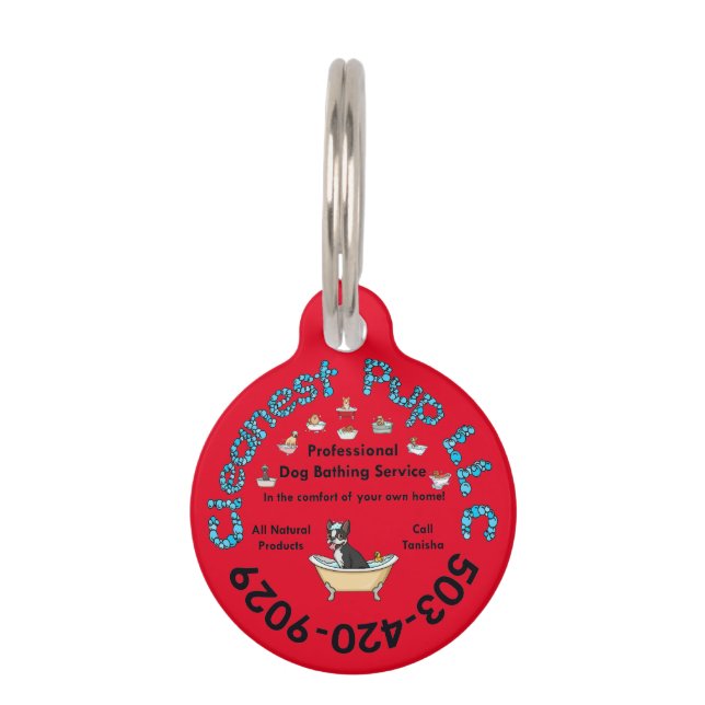Médaillon Pour Animaux Balise ID chien (Devant)