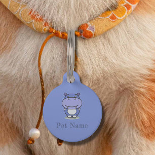 Médaillon Pour Animaux Balise Jote Hippo Blue Pet