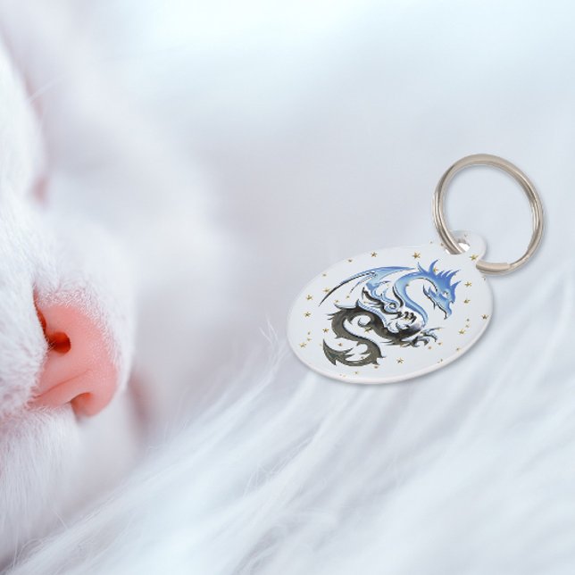 Médaillon Pour Animaux Balise King Dragon Blue 2 Pet ID (Créateur téléchargé)