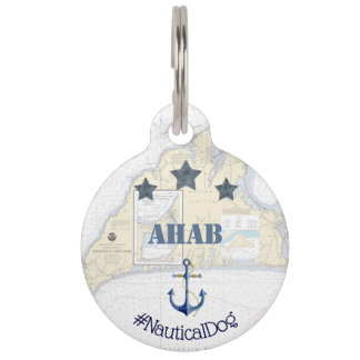 Médaillon Pour Animaux Balise pour animal de compagnie nautique | Ancre S