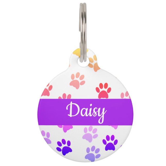 Médaillon Pour Animaux Balise Ronde Animal (Devant)
