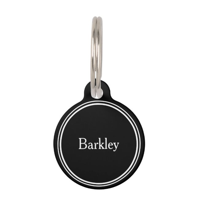 Médaillon Pour Animaux Balises de nom d'animal de compagnie personnalisé  (Devant)