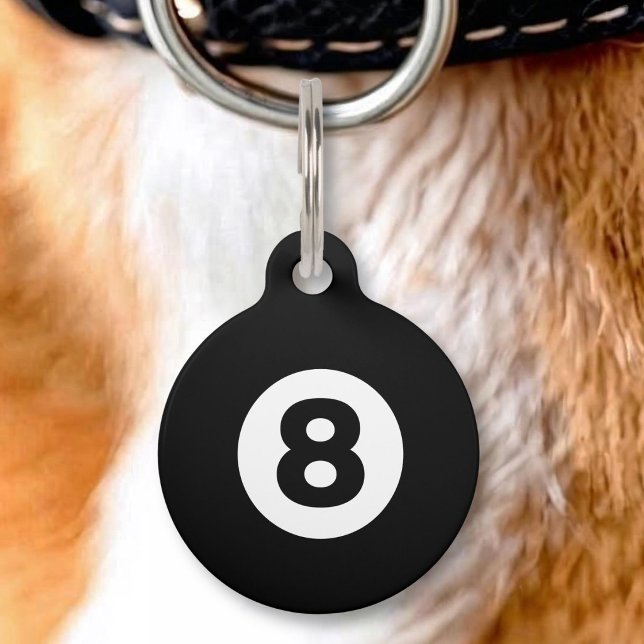 Médaillon Pour Animaux Balle Huit (Créateur téléchargé)