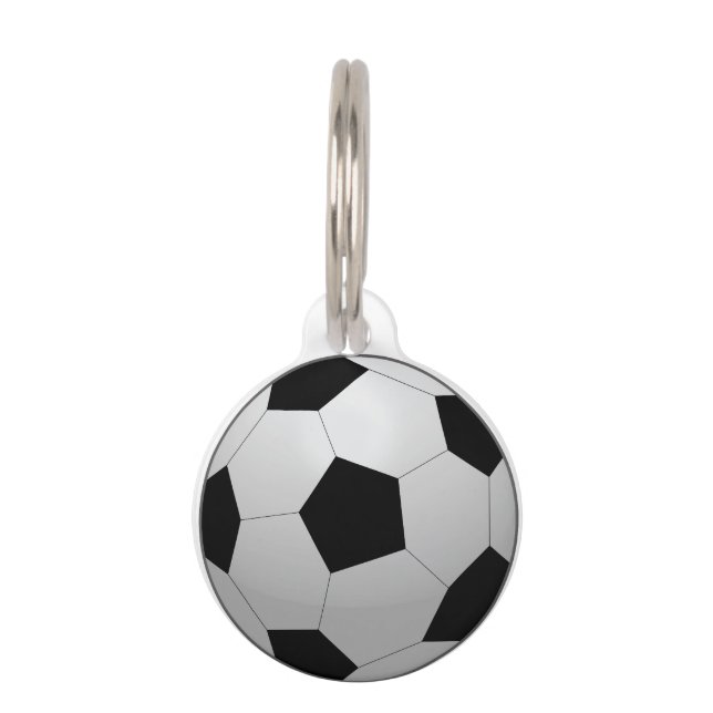 Médaillon Pour Animaux Ballon de football (Devant)