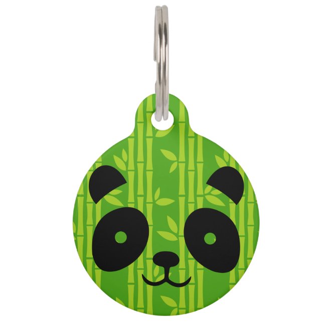 Médaillon Pour Animaux bambou de panda (Devant)