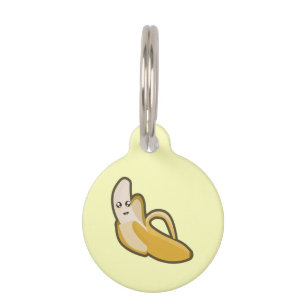 Médaillon Pour Animaux Banane de Kawaii
