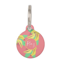 Banane vert Motif rose vert