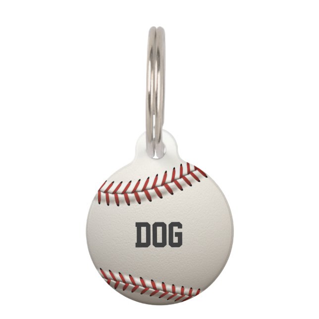 Médaillon Pour Animaux Base-ball (Devant)