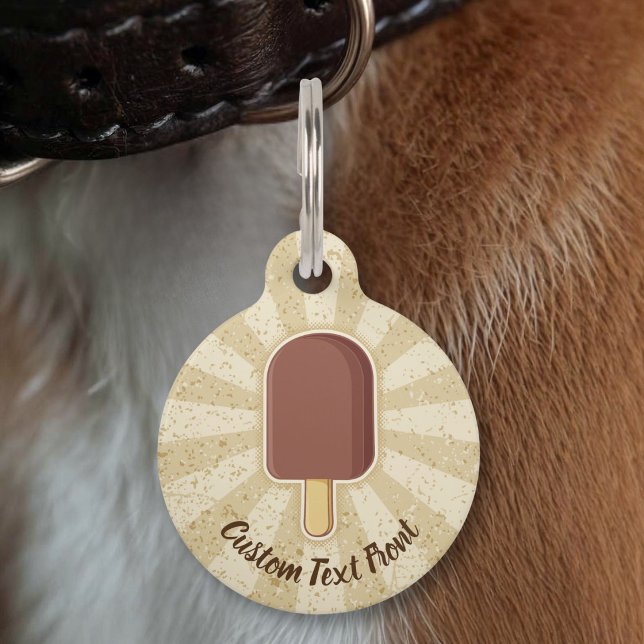 Médaillon Pour Animaux Bâtonnet de glace au chocolat (Créateur téléchargé)
