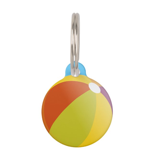 Médaillon Pour Animaux Beach Ball (Devant)