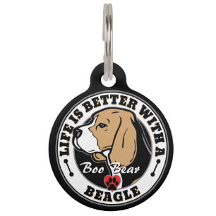 Médaillon Pour Animaux Beagle - La Vie Personnalisée Est Meilleure Avec U