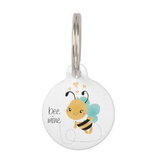Médaillon Pour Animaux Bee Mine Bumblebee Jaune Noir