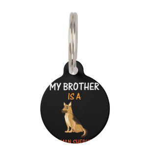 Médaillon Pour Animaux Beekeeper Art My Brother Est Un Berger Allemand