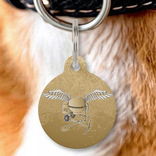 Médaillon Pour Animaux Bétonnière beige
