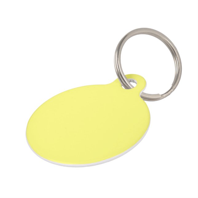 Médaillon Pour Animaux Beurre jaune (Côté )
