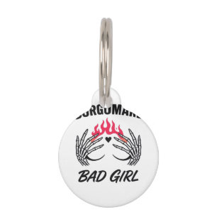 Médaillon Pour Animaux Bgm Bad Girl II - Skeleton Heart Hands
