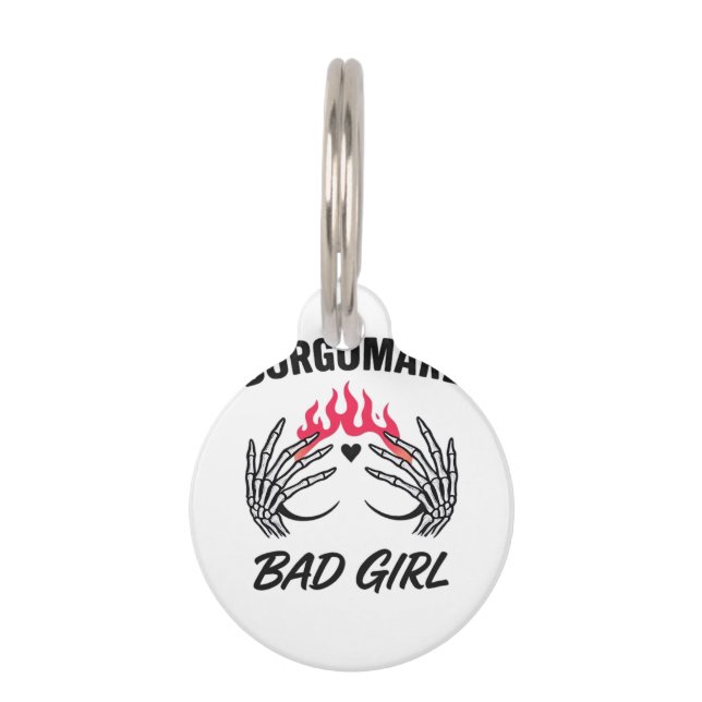 Médaillon Pour Animaux Bgm Bad Girl II - Skeleton Heart Hands (Devant)