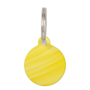 MÉDAILLON POUR ANIMAUX BLANC CRÉEZ VOTRE PROPRE BALISE JAUNE D'ID D'ANIMA