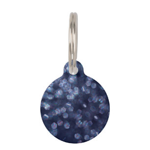 Médaillon Pour Animaux Blue Sparkle