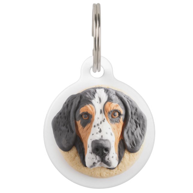 Médaillon Pour Animaux Bluetick Coonhound Dog 3D inspiré (Devant)