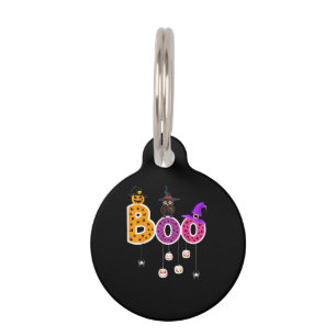 Médaillon Pour Animaux Boo Halloween Costume Araignées Fantômes Pumkin & 