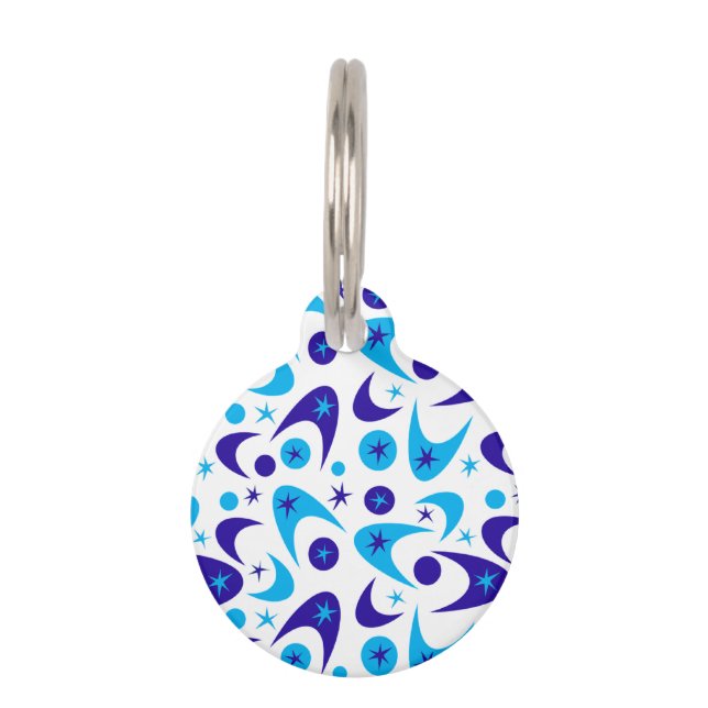 Médaillon Pour Animaux Boomerangs rétro (Devant)